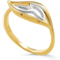 Orphelia 'Charlotte' Damen-Ring aus 925er Sterlingsilber – Silber/Gold ZR-7523/G