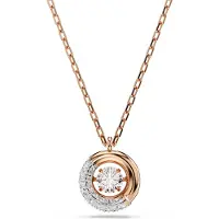 Swarovski 'Dextera' Damen-Halskette aus vergoldetem Metall - Rosé 5692257