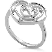 Orphelia 'Euphoria' Damen-Ring aus 925er Sterlingsilber – Silber ZR-7522