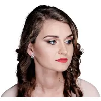 Orphelia 'Amber' Tropfenohrringe aus 925er Sterlingsilber für Damen - Silber/Rosé ZO-7092/1