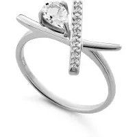 Orphelia 'Charlotte' Damen-Ring aus 925er Sterlingsilber – Silber ZR-7580/W