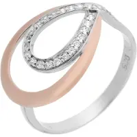 Orphelia Damen-Ring Sterling-Silber 925 – Silber/Rosé ZR-7092/1