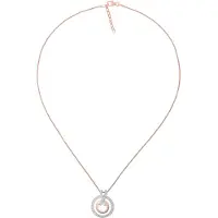 Orphelia 'Azalea' Damen-Kette mit Anhänger aus 925er Sterlingsilber, Silber/Rosé, ZH-7095/1