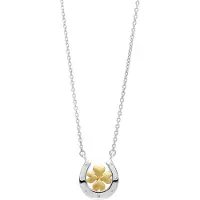 Orphelia 'Signature' Damenkette mit Anhänger aus 925er Sterlingsilber – Silber/Gold ZK-7517
