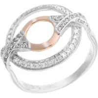 Orphelia Damen-Ring Sterling-Silber 925 – Silber/Rosé ZR-7095/1