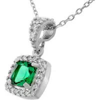 Orphelia 'Faustine' Damenkette mit Anhänger aus 925er Sterlingsilber - Silber ZH-7199/GR