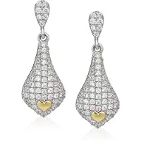Orphelia Damen-Ohrhänger Sterling-Silber 925, Silber/Gold, ZO-5220