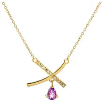 Orphelia 'Charlotte' Halskette für Damen aus 925er Sterlingsilber – Gold ZK-7580/A