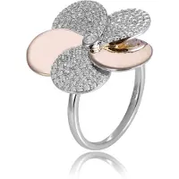 Orphelia Damen-Ring Sterling-Silber 925 – Silber/Rosé ZR-7452