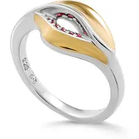 Orphelia 'Anet' Damen-Ring aus 925er Sterlingsilber – Silber/Gold ZR-7520/G