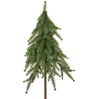 Everlands künstlicher Mini-Baum Kunststoff Ø 20 x 80 cm grün