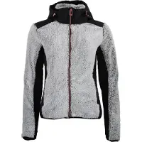 Mountain Peak Zweifarbige Kapuzen-Fleecejacke für Damen
