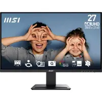 MSI Pro MP273U, 68,6 cm (27"), 3840 x 2160 Pixel, 4K Ultra HD, 1 ms, Schwarz