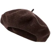 Loevenich Baskenmütze aus Wolle Damen braun meliert, ONE SIZE 787286-0002-00000