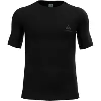 Odlo Funktionsshirt Crewneck S/S Performance Wool 140 Baselayer Top Herren Black-L