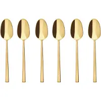 Sambonet Teelöffel Rock PVD Gold (6 Stück)