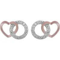 Orphelia 'Ely' Ohrstecker aus 925er Sterlingsilber für Damen - Silber/Rosé ZO-7286