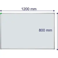 Franken Whiteboard U-Act!Line, Hoch- & Querformat, lackiert, magnethaftend, recycelbar, mit Ablageschale, B 1200 x H 800 mm