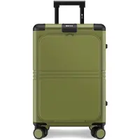 Onyx Hybrid Pro Handgepäck Koffer mit Fronttasche 38 Liter - Recyceltes Polycarbonat und reißverschlussloses Design - Reisekoffer mit TSA-Schloss und Spinner-Rädern - Leichter Trolley mit Laptop-Fach