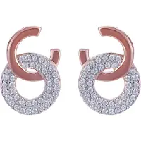 Orphelia 'Carleen' Tropfenohrringe aus 925er Sterlingsilber für Damen - Rosé ZO-7440