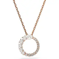 Swarovski Damen Gold Swarovski Anhänger Halskette 5692265
