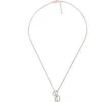 Orphelia 'Sally' Damen-Kette mit Anhänger aus 925er Sterlingsilber, Silber/Rosé, ZH-7230