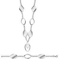 Orphelia Damen 925 Sterling Silber Set: Armband + Ohrringe - Silber SET-020