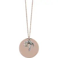 Orphelia Damen-Kette aus 925er Sterlingsilber mit Anhänger – Rosé ZH-4791