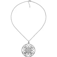 Orphelia Damen-Kette aus 925er Sterlingsilber mit Anhänger – Schwarz ZH-6035/3