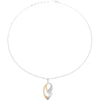 Orphelia Damen-Kette aus 925er Sterlingsilber mit Anhänger – Silber/Rosé ZH-6004