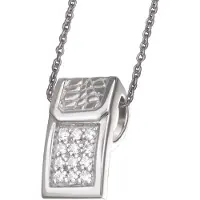 Orphelia Damen-Kette aus 925er Sterlingsilber mit Anhänger – Silber ZH-4562
