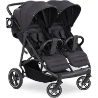 Hauck Geschwisterwagen "Uptown Duo, black" 30 kg mit schwenk- und feststellbaren Vorderrädern