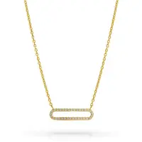 Orphelia 'Charm' Halskette für Damen aus 925er Sterlingsilber – Gold ZK-7563/G