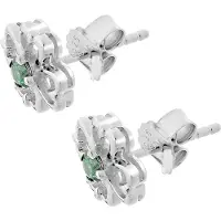 Orphelia 'Saffina' Ohrstecker für Damen aus 925er Sterlingsilber - Silber ZO-7081