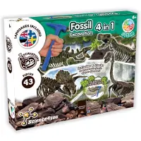 Science4you Toyrock Stem Fossilien Ausgrabungsset 4-in-1
