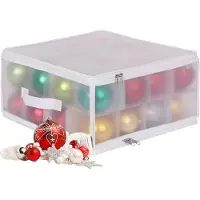 Relaxdays Weihnachtskugel Aufbewahrungsbox