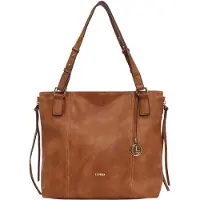 L.credi Schultertasche Jana Shopper Cognac hellbraun
