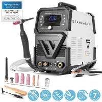Stahlwerk Schutzgasschweißgerät AC/DC WIG 200 Puls Pro Digital – Kombi-Inverter mit 200 A, MMA-Funktion, Puls- & Spot-Funktion, für Alu & Dünnblech
