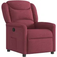 vidaXL Relaxsessel Weinrot Stoff