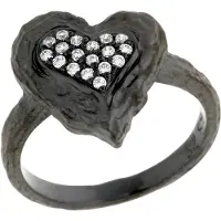 Orphelia Damen-Ring Sterling-Silber 925 – Schwarz ZR-7082/2
