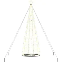 vidaXL LED-Weihnachtsbaum mit 800 LEDs Warmes Weiß 400 cm Eisen