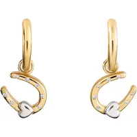 Orphelia 'Aurora' Tropfenohrringe aus 925er Sterlingsilber für Damen - Silber/Gold ZO-7525/G