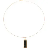 Orphelia Damen-Kette aus 925er Sterlingsilber mit Anhänger, Schwarz/Rose, ZH-6045