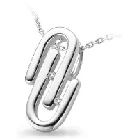 Orphelia Damen-Kette aus 925er Sterlingsilber mit Anhänger – Silber ZH-4638