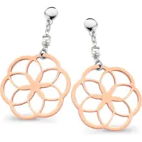 Orphelia 'Zahara' Tropfenohrringe aus 925er Sterlingsilber für Damen - Silber/Rosé ZO-7182