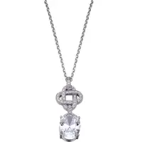 Orphelia Damen-Kette aus 925er Sterlingsilber mit Anhänger – Silber ZH-4558
