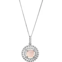 Orphelia 'Rivera' Damenkette mit Anhänger aus 925er Sterlingsilber – Silber ZH-7481/PC