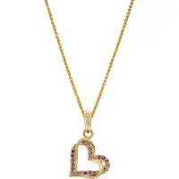 Orphelia 'Cecilia' Damen-Anhänger aus 925er Sterlingsilber mit Kette – Gold ZH-7584/R