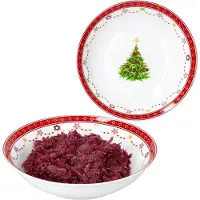 MamboCat 2x Weihnachtstraum Servierschale Ø25,5cm 1,3L Porzellan Weihnachten Schüssel