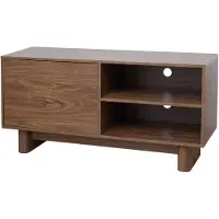 Oviala Skandinavischer 120 cm großer TV-Schrank aus dunklem Holz - Bowy